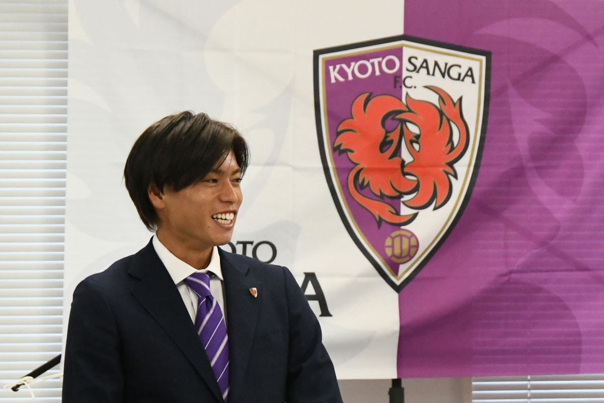 京都サンガF.C.福田心之助選手がお越しくださいました | 新着情報